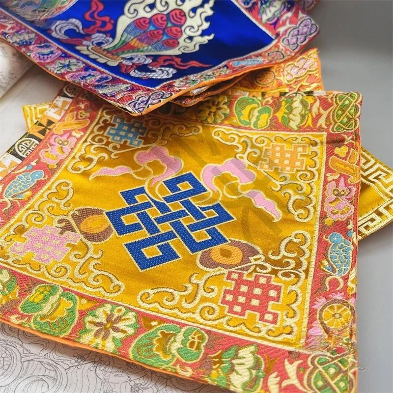 Tibetan-Style Buddha & Vajra Altar Cushion Mats