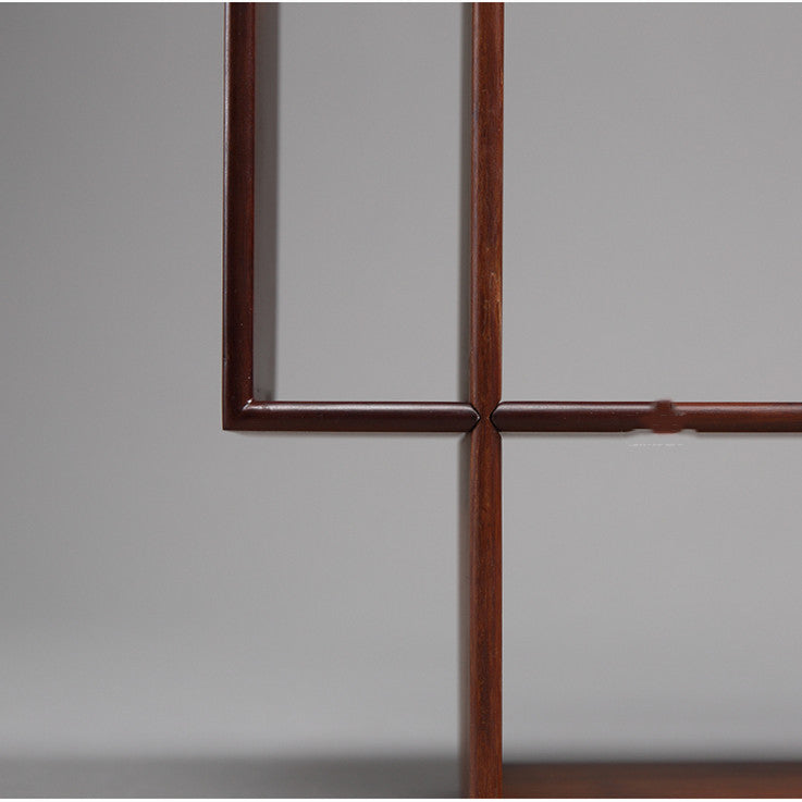 Bamboo Curio Shrine | Tiered Display Shelf