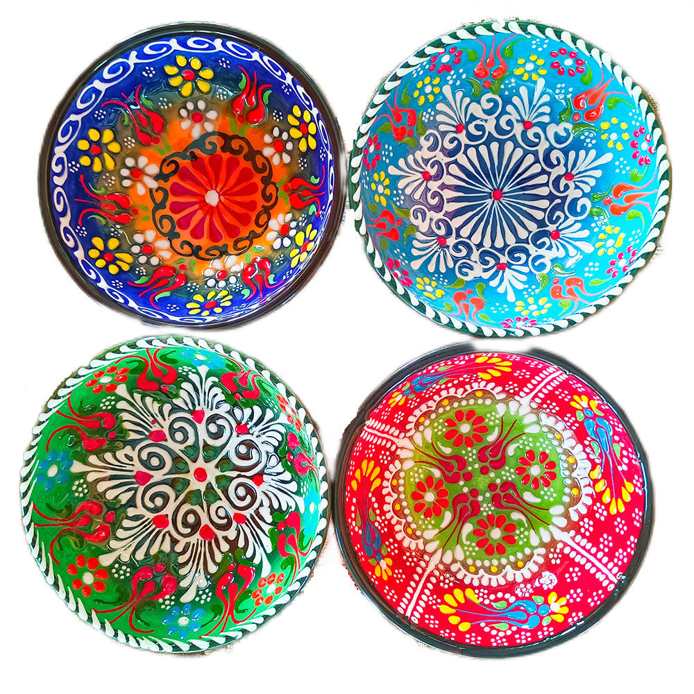 Turkish Ceramic Bowls For Household High-value Creative Tableware