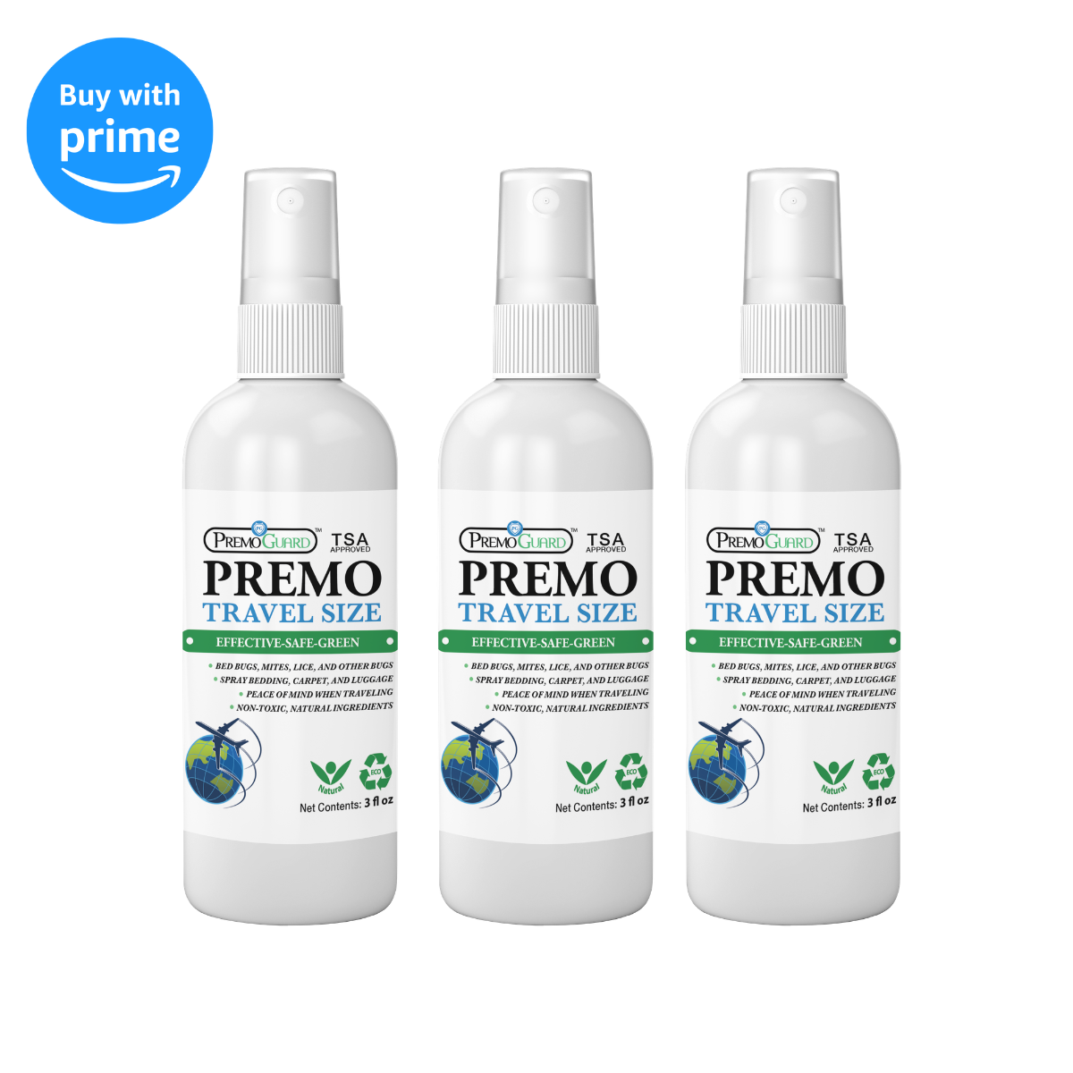 Bed Bug & Mite Killer - All Natural Non-Toxic - By Premo Guard