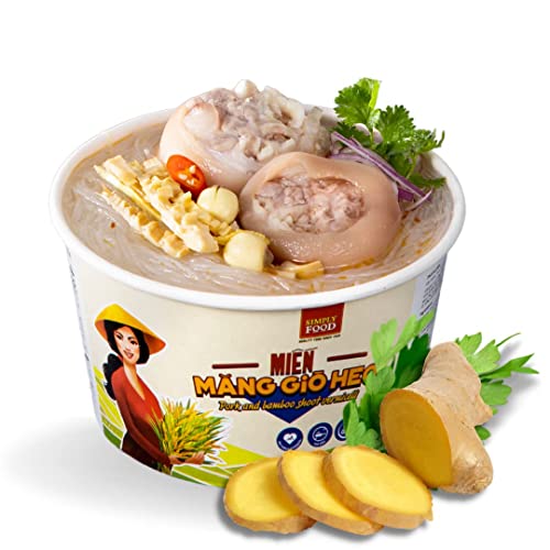 SIMPLY FOOD 9-Bowls of Pork Bamboo Glass Noodles (Mien Mang Gio Heo) 55g each