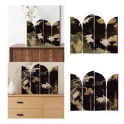 Mini Chinese Folding Screen – Desktop Flower & Bird Room Divider Ornament