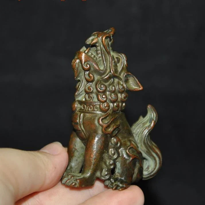 Chinese Bronze Pixiu Wealth Guardian Statue