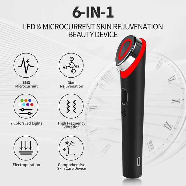 7 Colors Age-R Booster Pro Facial Skin Care anti Wrinkle Beauty Device EMS Microcurrent Lift Massager Home Use Beauty Skin Care