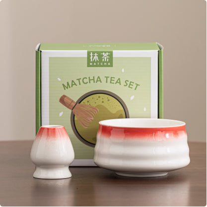 Ceramic Matcha Bowl Ceramic with Accessories