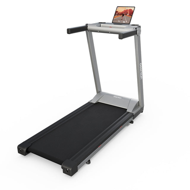 DeerRun A1 Pro Move+  6% Incline Foldable Treadmill——2025 Upgraded Chip & NFC Support | 350Lbs, 10mph Silver