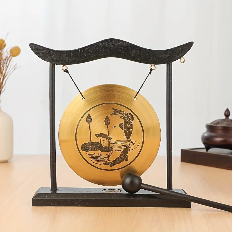 Meditation Gong、Meditation Percussion Gong、Harmonious Brass Gong for Meditation and Sound Relaxation - Suitable for yoga、Home