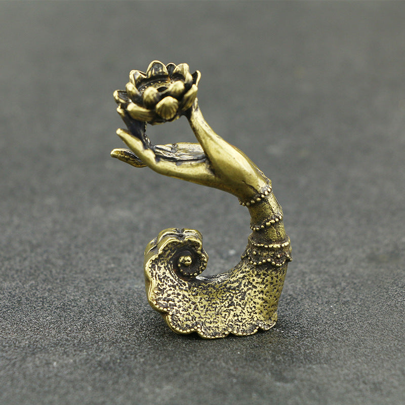 Antique-Style Miscellaneous Antique Bergamot Brass Incense Stick Incense Burner