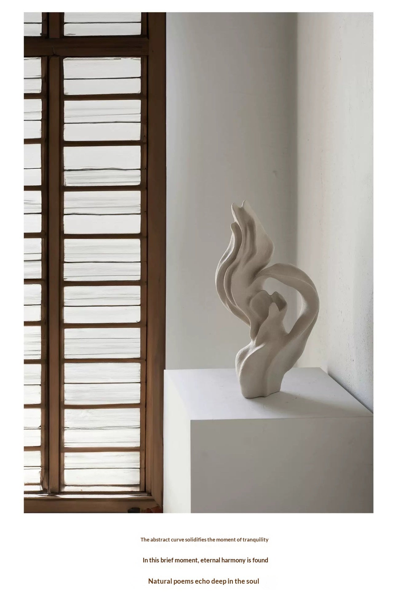 Handcrafted Wabi‑Sabi Ceramic Art Vase – Minimalist White Porcelain Sculpture