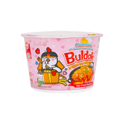 Korean Carbonara Stir-Fried Ramen - Spicy Chicken Flavor Big Bowl, 3.7oz