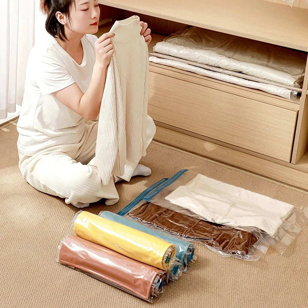 4PCS Reusable Vacuum Storage Bag