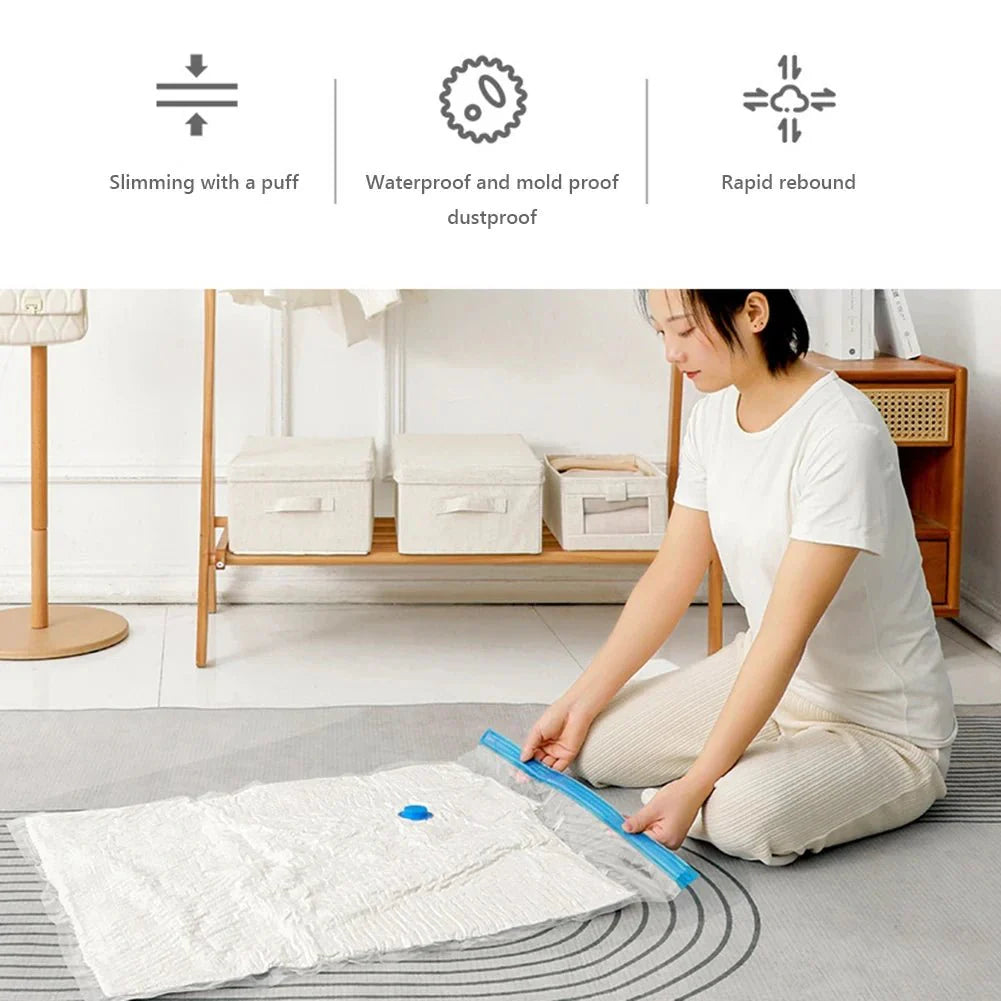 4PCS Reusable Vacuum Storage Bag