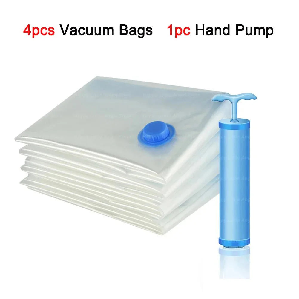 4PCS Reusable Vacuum Storage Bag