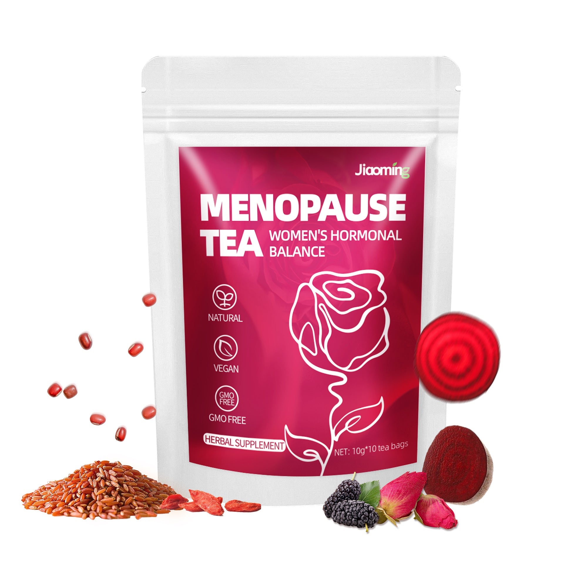 Women’s Menopausal Flower Bag Tea – Herbal Comfort Blend (10 Bags)