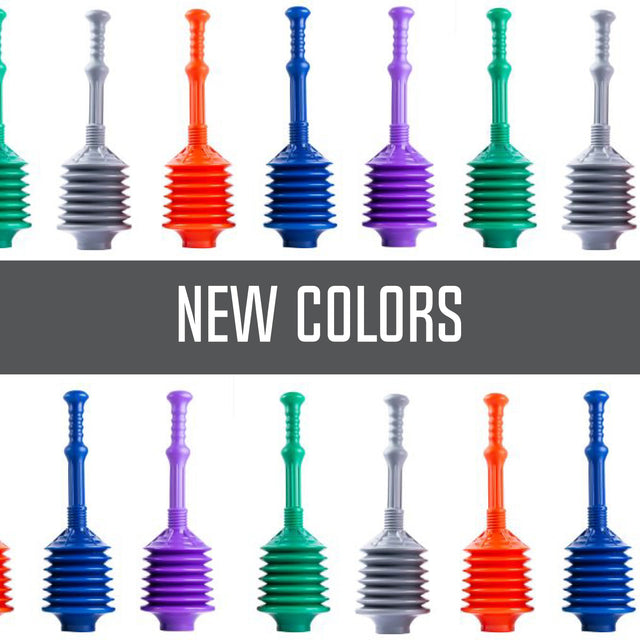 Bellows Accordion Toilet Plunger (Grey)