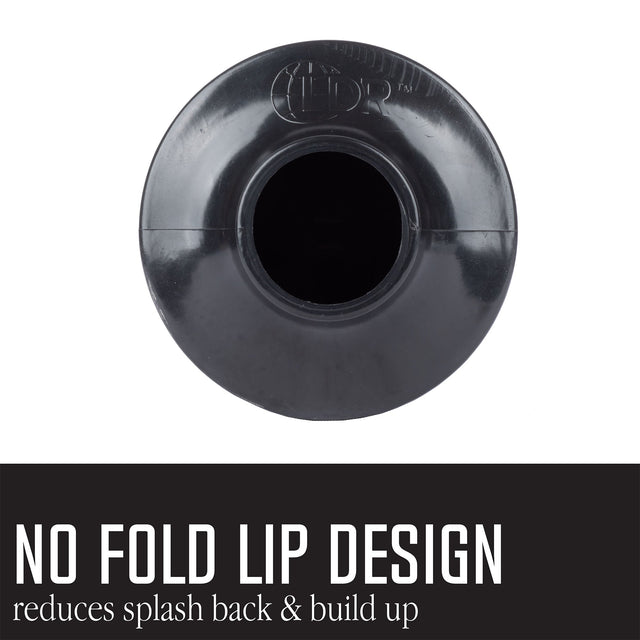 Bellows Accordion Toilet Plunger (Black and White)