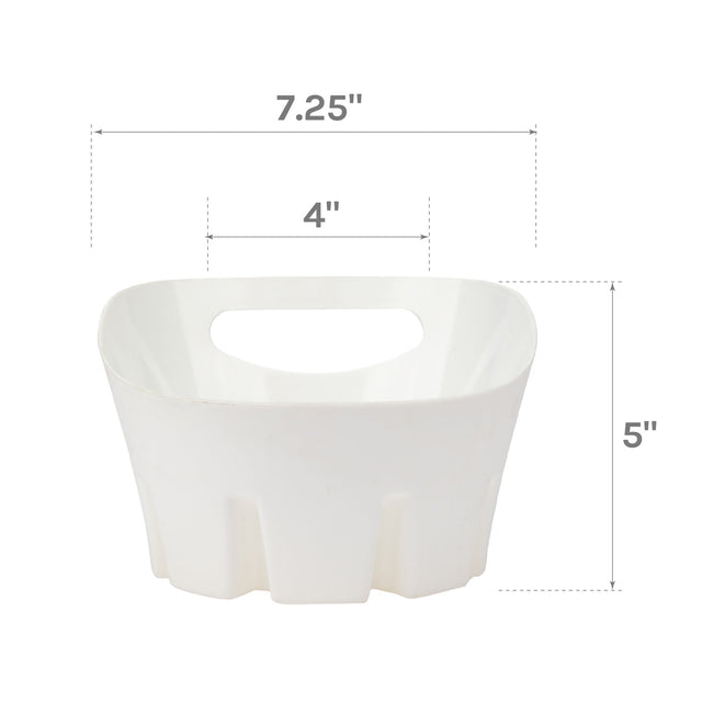 Antimicrobial Universal Drip Tray for Toilet Plunger (White)