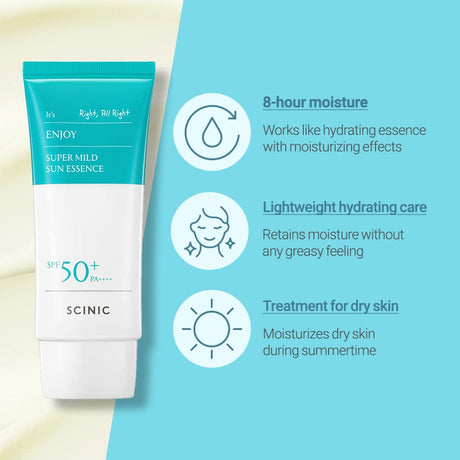 [Damage Box] SCINIC Enjoy Super Mild Sun Essence SPF 50+ PA++++