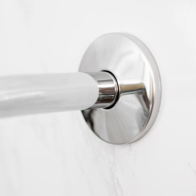 8 in. Stainless Steel Shower Head Extension Arm with Flange (Chrome Finish)