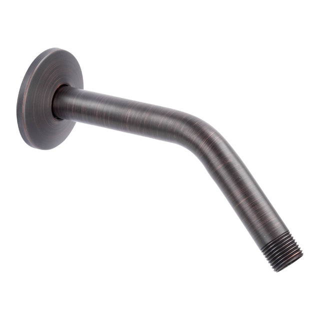 8 in. Stainless Steel Shower Head Extension Arm with Flange (Oil-Rubbed Bronze Finish)