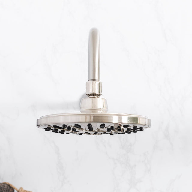 16 in. High-Arc Hook Shower Head Extension Arm (Brushed Nickel Finish)