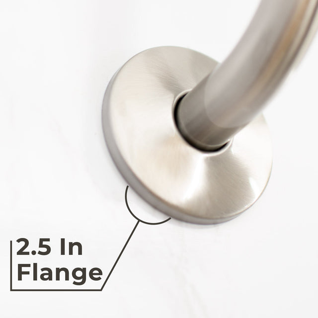 16 in. High-Arc Hook Shower Head Extension Arm (Brushed Nickel Finish)