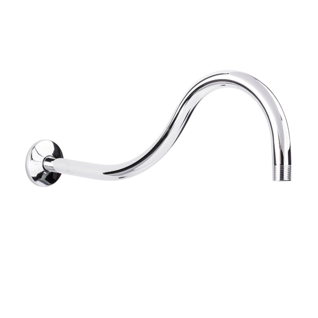 16 in. High-Arc Hook Shower Head Extension Arm (Chrome Finish)