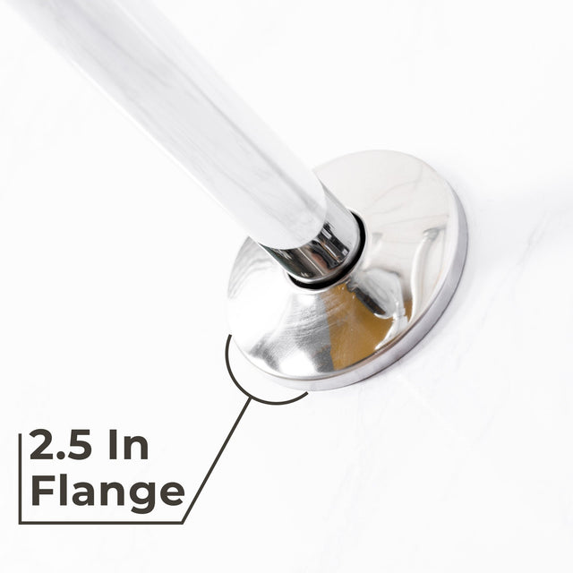 16 in. High-Arc Hook Shower Head Extension Arm (Chrome Finish)