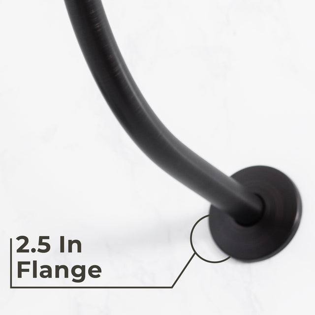 16 in. High-Arc Hook Shower Head Extension Arm (Oil-Rubbed Bronze Finish)