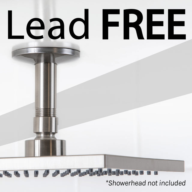 3 in. Shower Arm for Ceiling-Mounted Rainfall Showerhead (Brushed Nickel Finish)