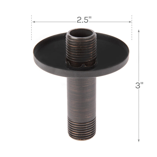 3 in. Shower Arm for Ceiling-Mounted Rainfall Showerhead (Oil-Rubbed Bronze Finish)