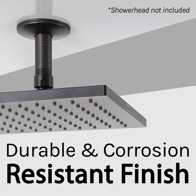 3 in. Shower Arm for Ceiling-Mounted Rainfall Showerhead (Oil-Rubbed Bronze Finish)
