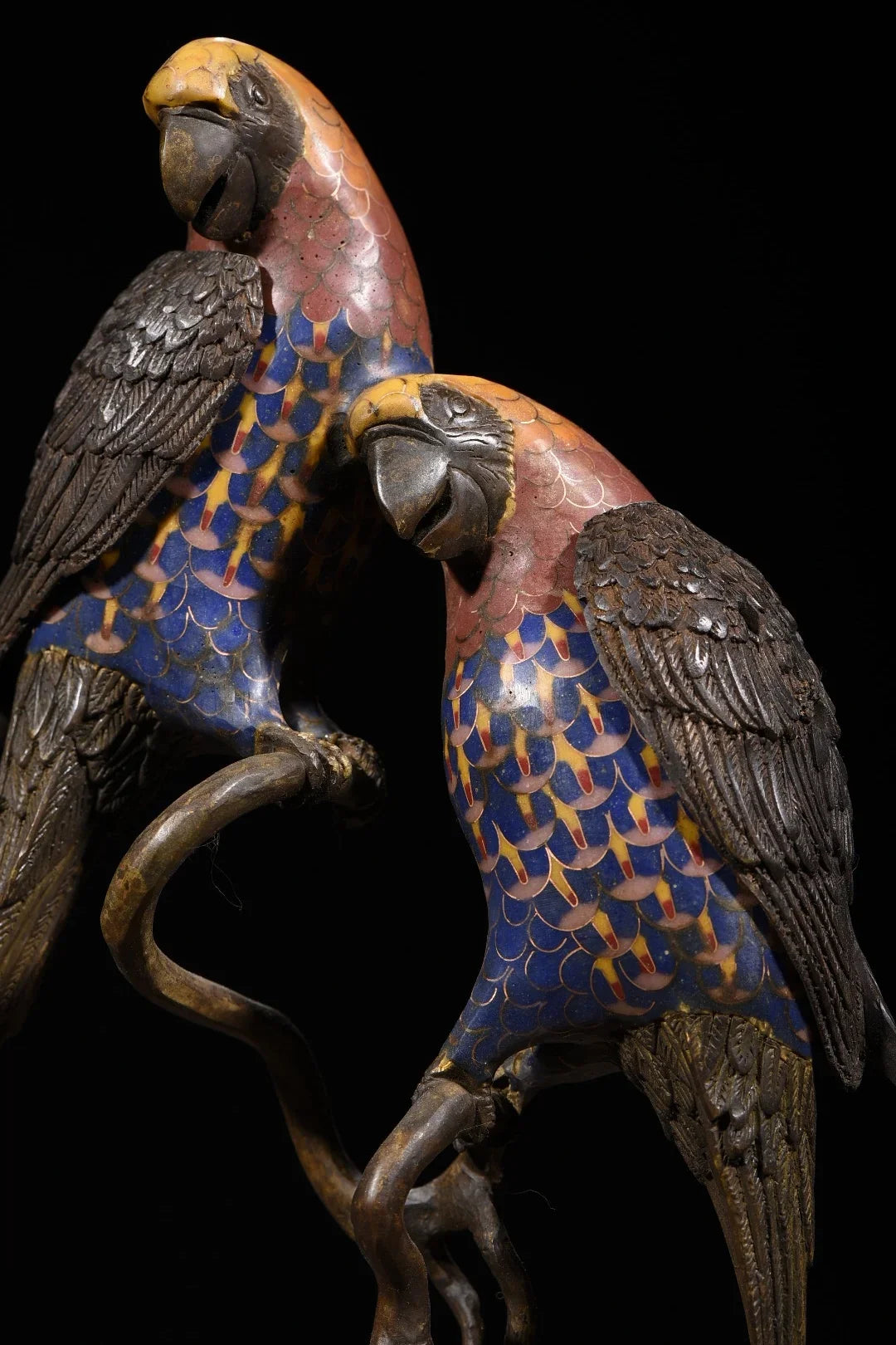13" Bronze Cloisonné Parrot Gourd Incense Burner – Asian Home Decor