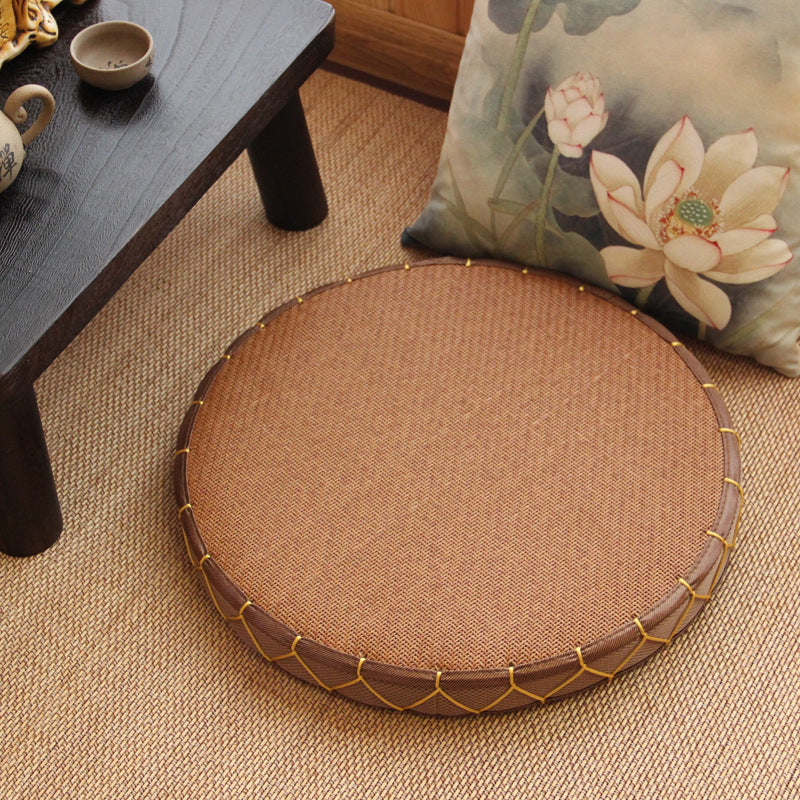 Traditional Handwoven Japanese Tatami Zabuton Cushion