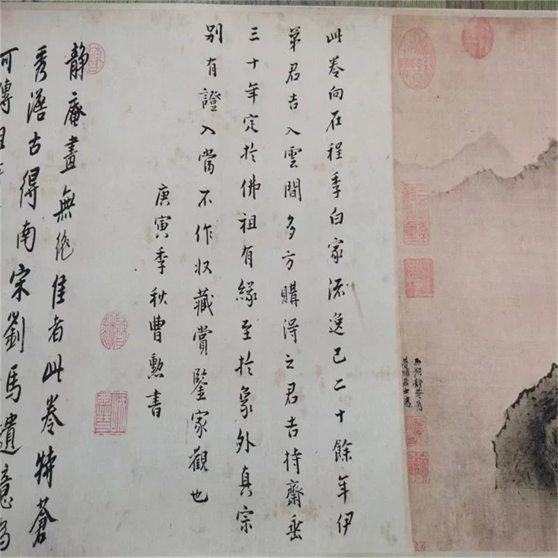 Bodhidharma “Patriarchs Map” Long Scroll – Chinese Calligraphy on Paper