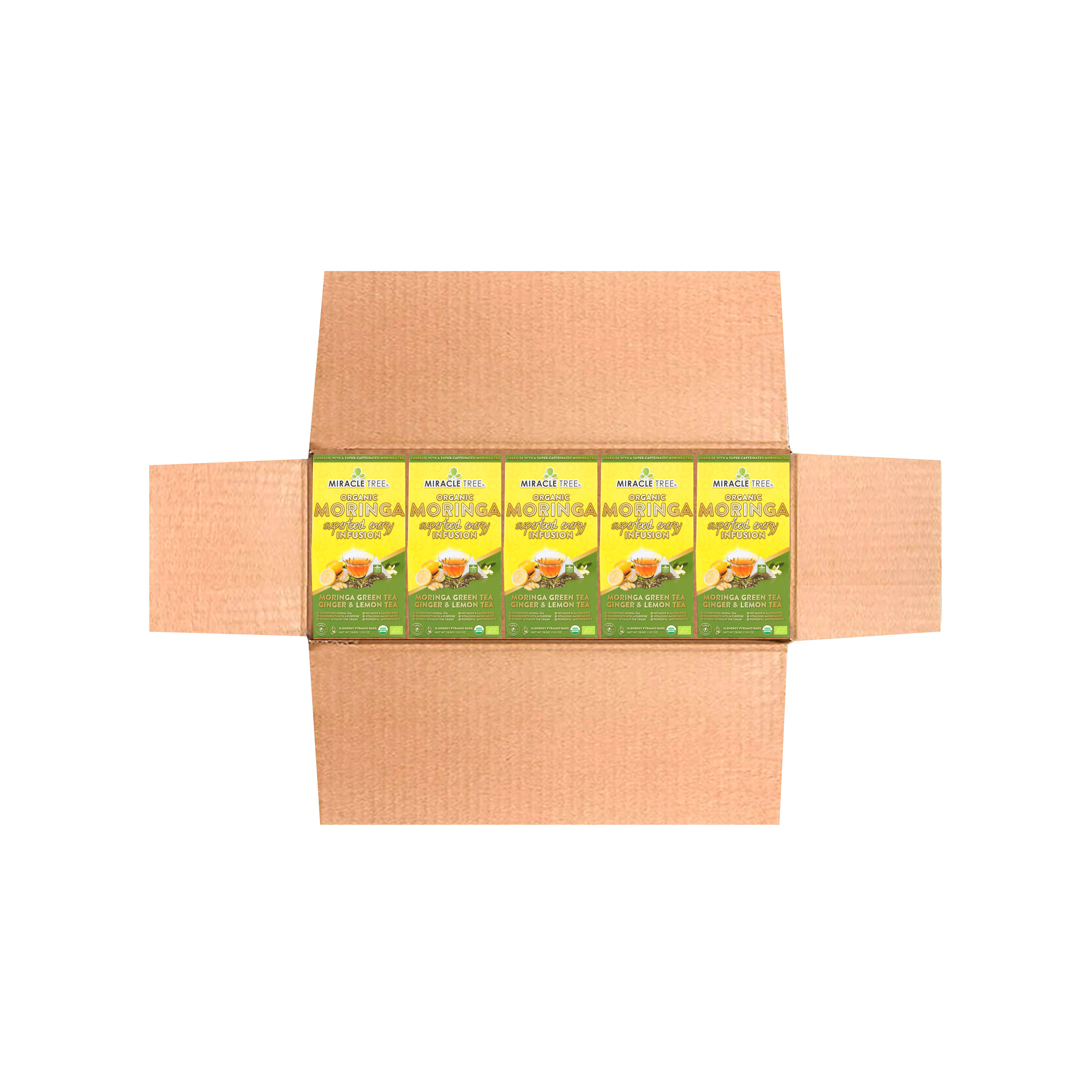 Moringa Energy Tea, Ginger Lemon