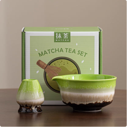 Ceramic Matcha Bowl Ceramic with Accessories