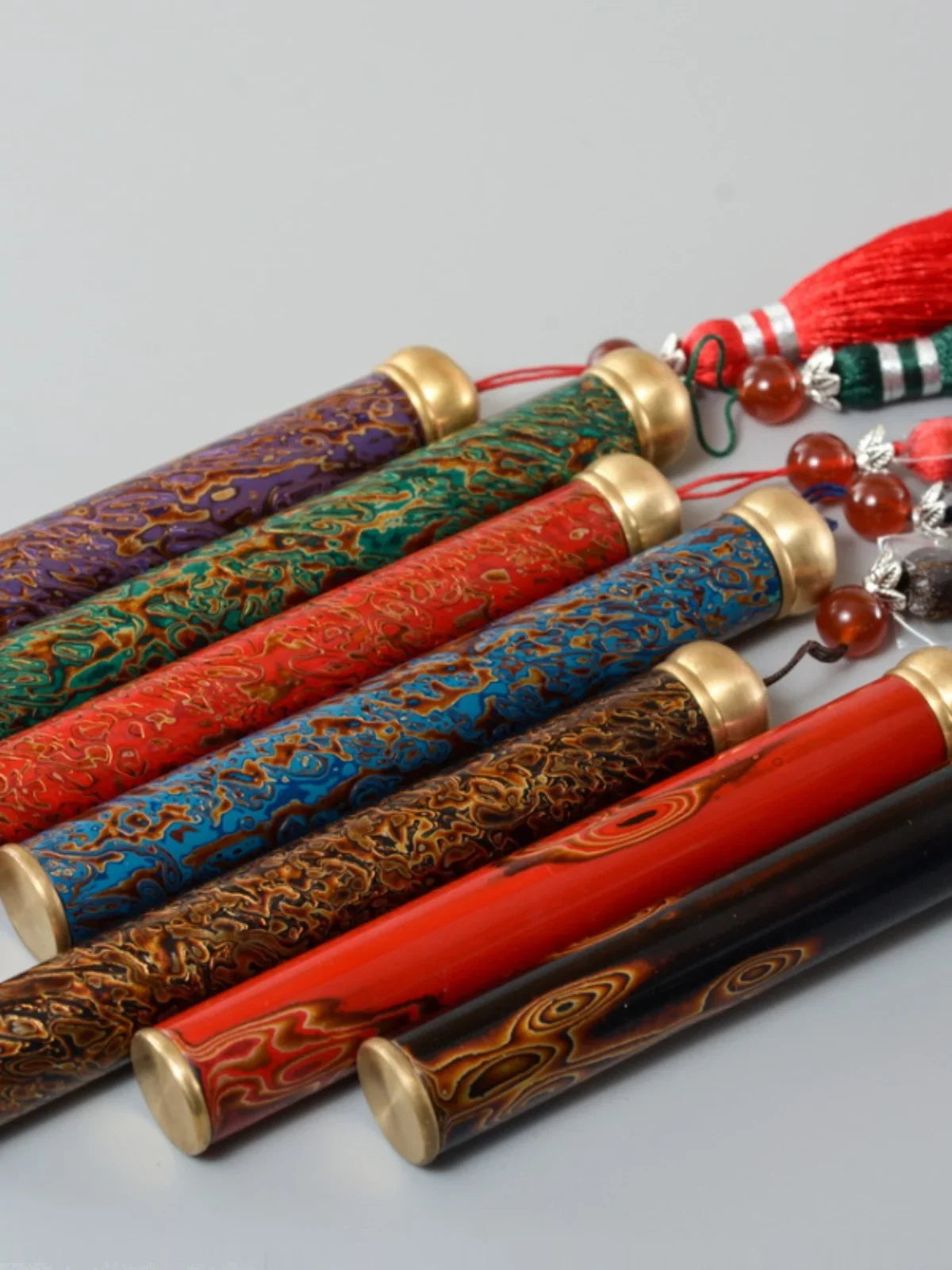 Incense Tube Lacquerware Tea Ceremony Scholar Zen Tool Fujian Province Handmade Speciality Incense Burner Cultural Artcraft