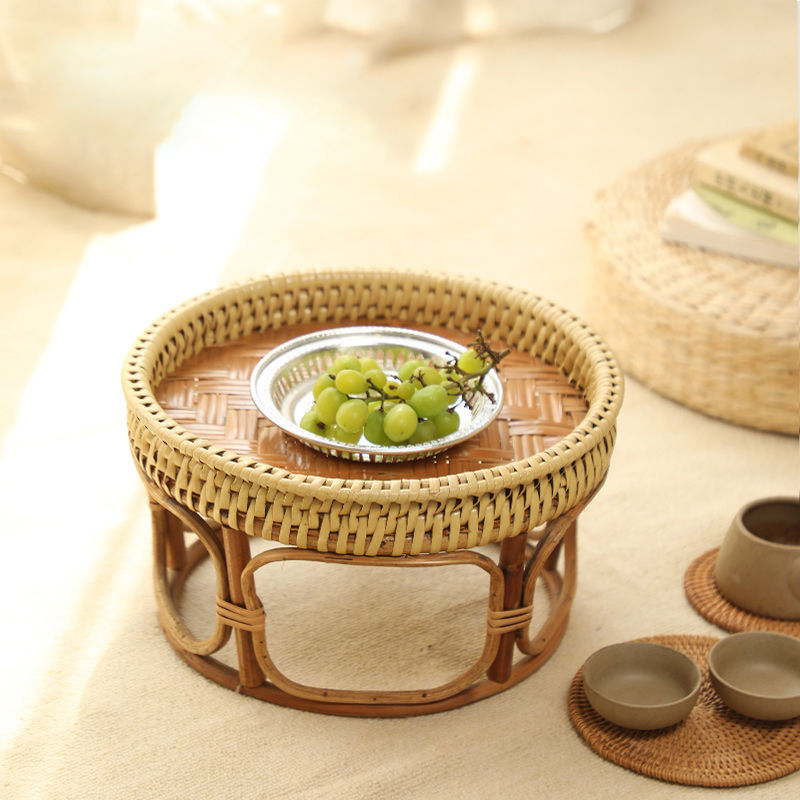 Handmade Japanese Bamboo & Rattan Low Table