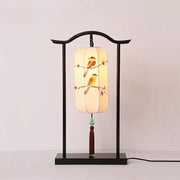 Chinese Classical Lantern Floor Lamps Fabric Standing Lights Living Room Bedroom Bedside Lighting Fixtures Luminaire Home Decor
