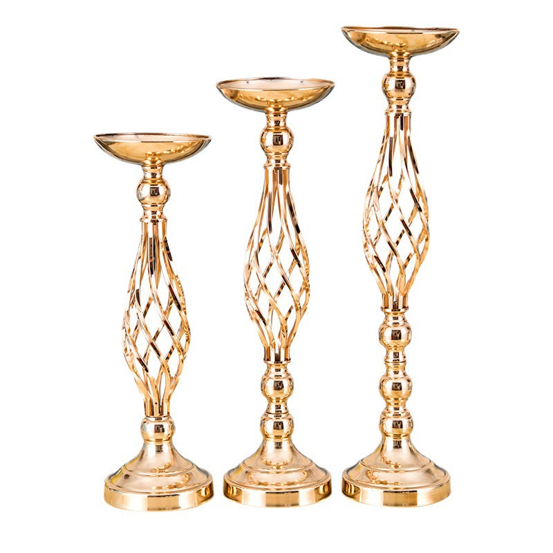 Table Candlesticks Gold Iron