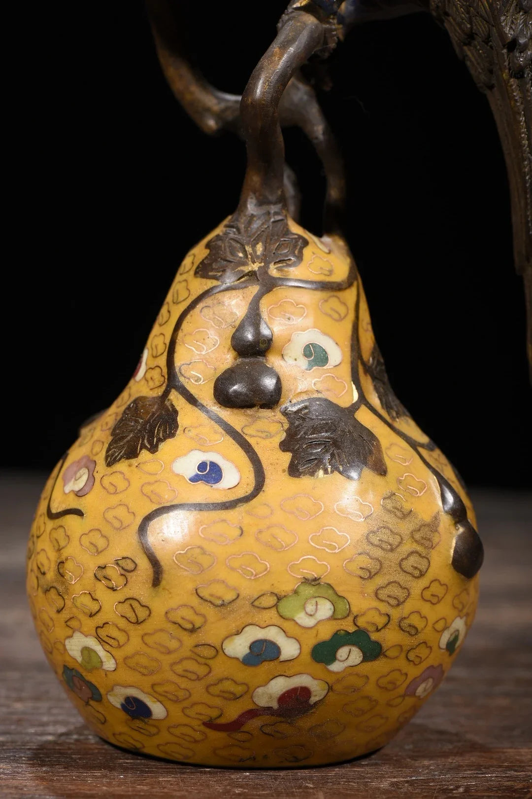 13" Bronze Cloisonné Parrot Gourd Incense Burner – Asian Home Decor