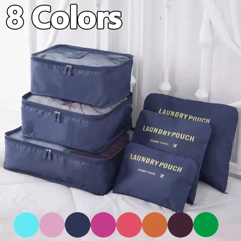 6 Pieces/set Travel Bag Clothes Shoe Organizer