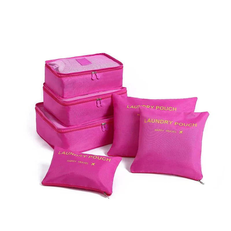 6 Pieces/set Travel Bag Clothes Shoe Organizer