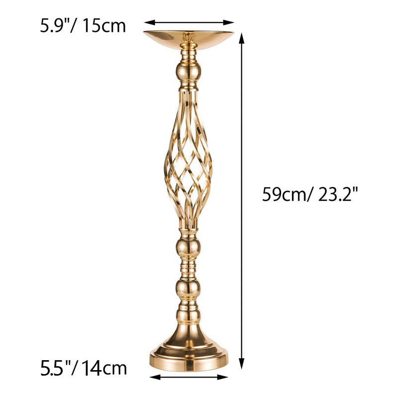 Table Candlesticks Gold Iron