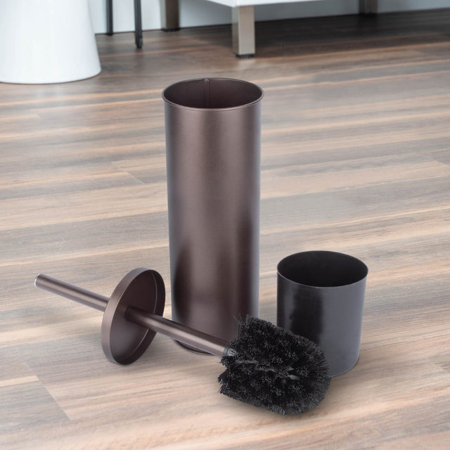 Toilet Brush and Holder, 2-Pack (Bronze Finish)