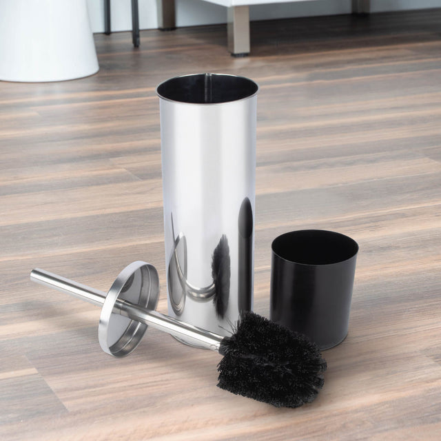 Toilet Brush and Holder (Chrome Finish)