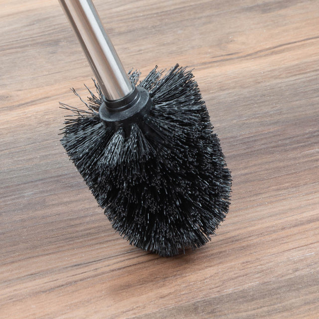 Toilet Brush and Holder (Chrome Finish)