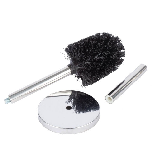 Toilet Brush and Holder (Chrome Finish)