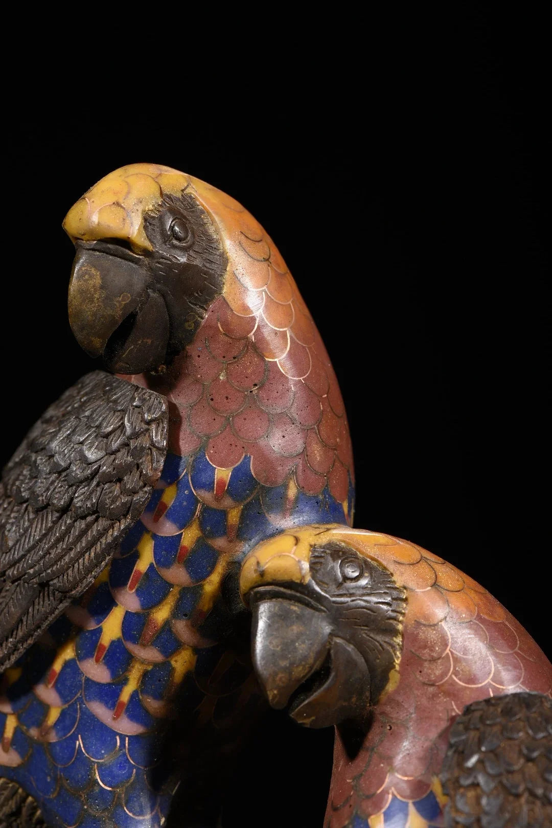 13" Bronze Cloisonné Parrot Gourd Incense Burner – Asian Home Decor